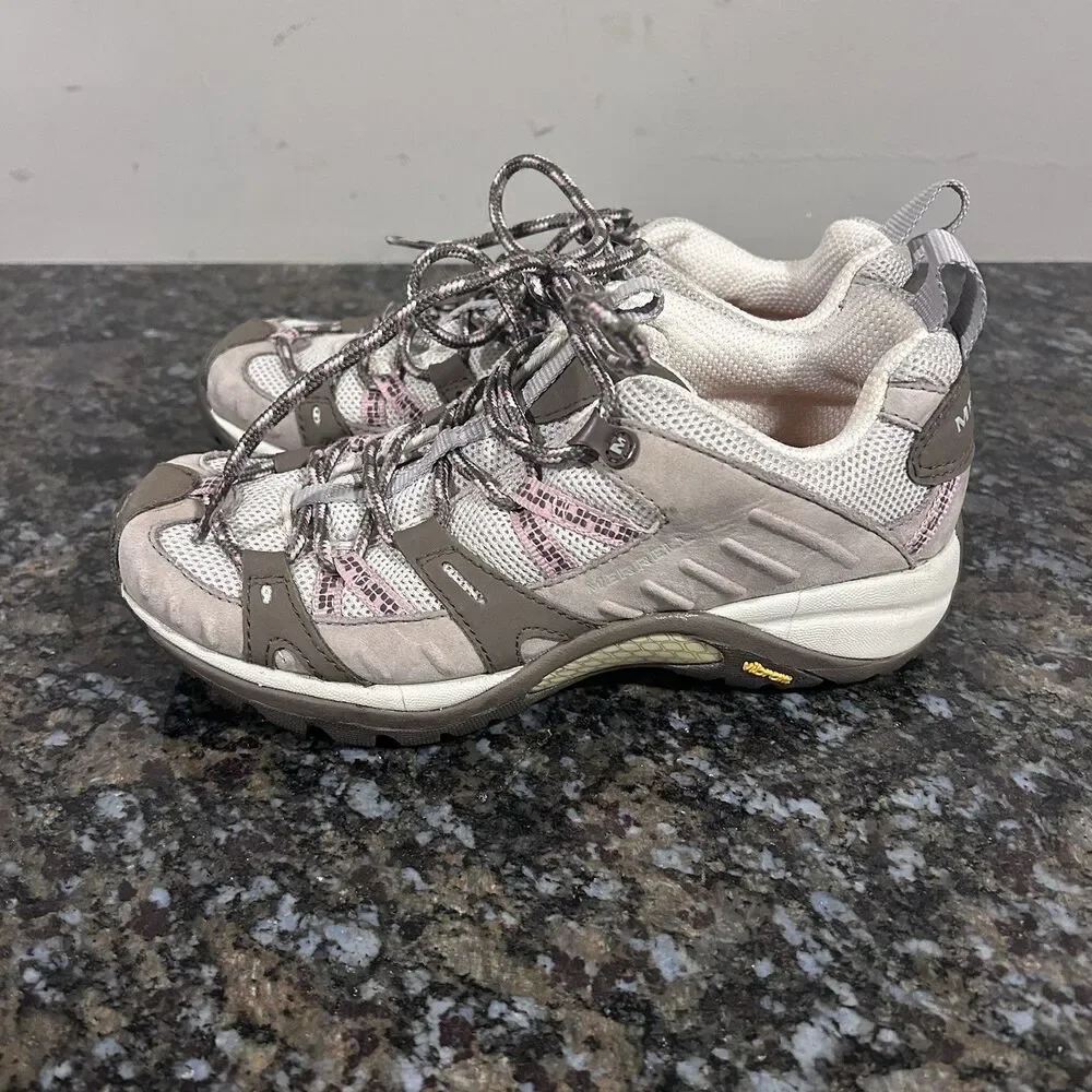 Merrell Womens Siren Sport Elephant Pink Hiking Shoes J13888 Low Top Size 5.5